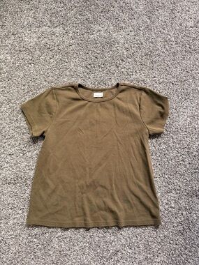 Thread & Supply Olive Short Sleeve Women’s Top